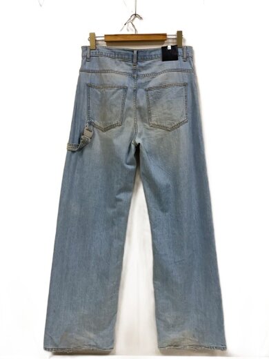 商品画像：Wide Leg Jeans With Buckle/M/コットン/IDG// 2