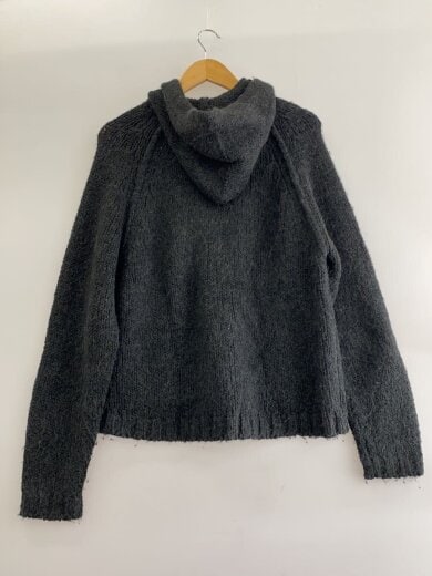 商品画像：Chunky Knit Zipup Hoodie/S/アルパカ/BLK/117200 2