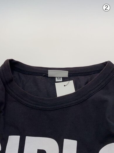 画像：VaqueraTシャツ/M/コットン/BLK/VAQ08T0057