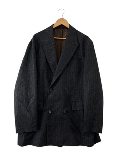 商品画像：ウールピンスト/テーラードジャケット/5/ウール/GRY/ストライプ/25WCM-J06120 1