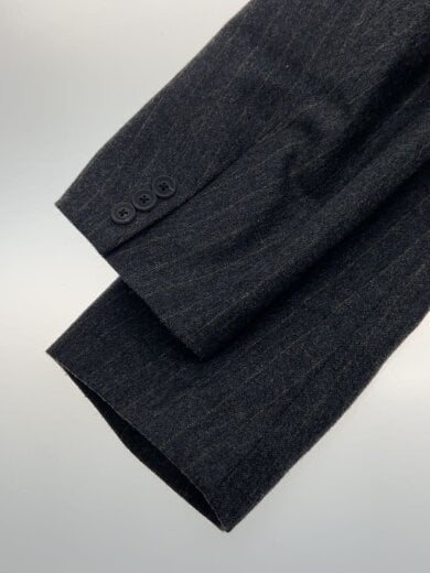 商品画像：ウールピンスト/テーラードジャケット/5/ウール/GRY/ストライプ/25WCM-J06120 4