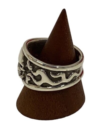 商品画像：SKULL & CROSS BONE CLASSIC RING/リング/SV925/16号/SLV/メンズ/956 2