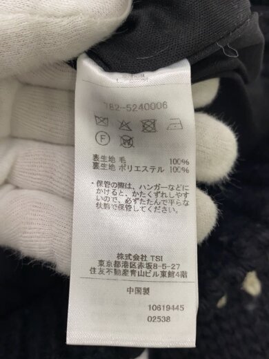 商品画像：カーディガン(厚手)/M/ウール/BLK/782-5240006// 4