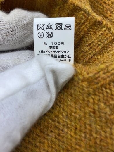 商品画像：タートルネック/ニット・セーター(厚手)/42/ウール/YLW/無地// 4