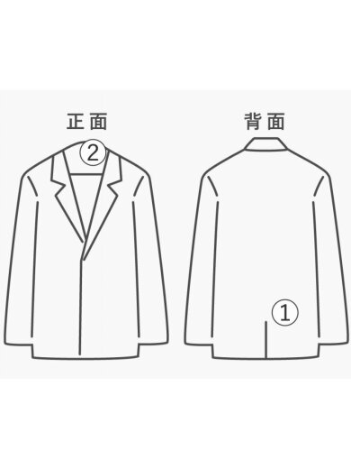 商品画像：FACE LABEL TAILORED JACKET/S/ポリエステル/BLK/無地/105261021005// 9
