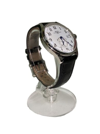商品画像：STANDARDTIME/自動巻腕時計/アナログ/レザー/WHT/BLK/SS/NM3888D// 2