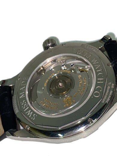 商品画像：STANDARDTIME/自動巻腕時計/アナログ/レザー/WHT/BLK/SS/NM3888D// 4