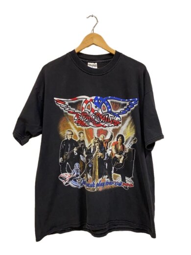 商品画像：AEROSMITH&KISS JUST PUSH PLAY SORAYAMA/Tシャツ/--/コットン/BLK 1