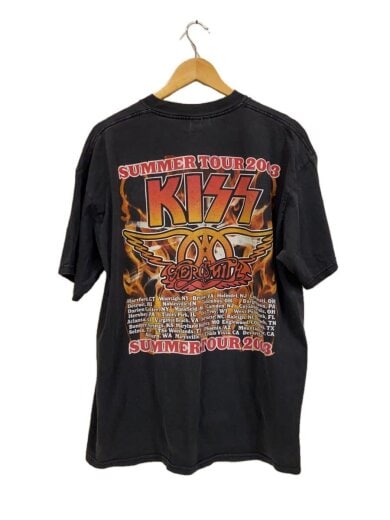 商品画像：AEROSMITH&KISS JUST PUSH PLAY SORAYAMA/Tシャツ/--/コットン/BLK 2