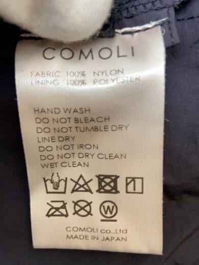 COMOLI(コモリ) / ボトム/2/ナイロン/NVY/Q03-03002/製品染めトラック