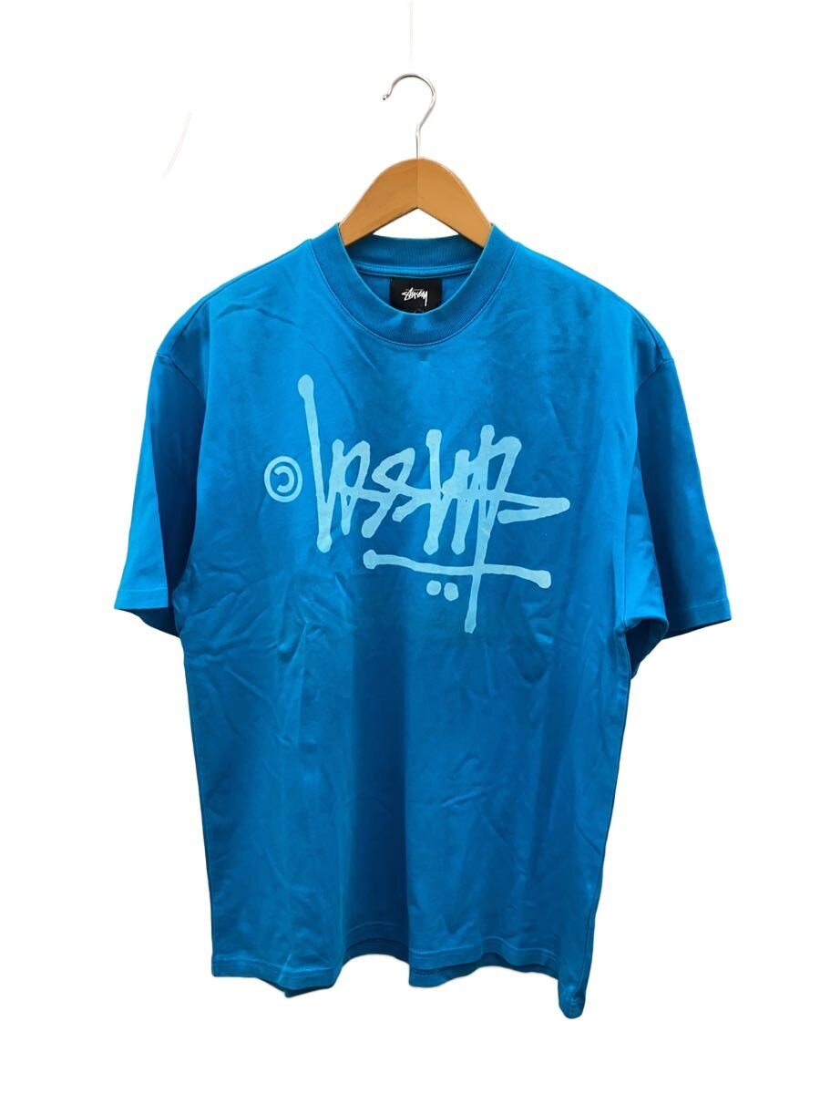STUSSY / Tシャツ/M/コットン/BLU