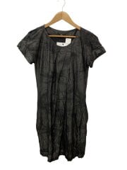 半袖ワンピース/M/レーヨン/GRY