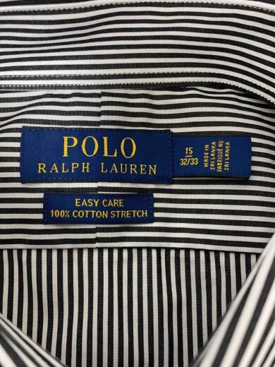 商品画像：長袖シャツ/15/コットン/WHT/ストライプ/0200000647 3