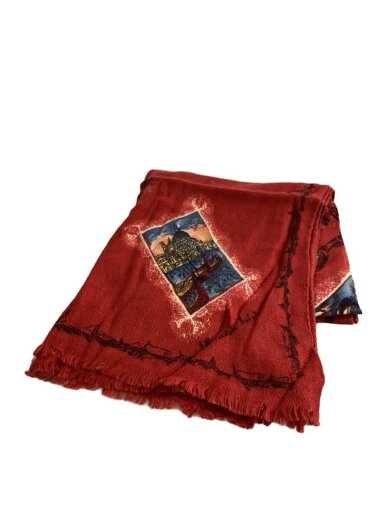 商品画像：マフラー/ウール/RED/レディース 1