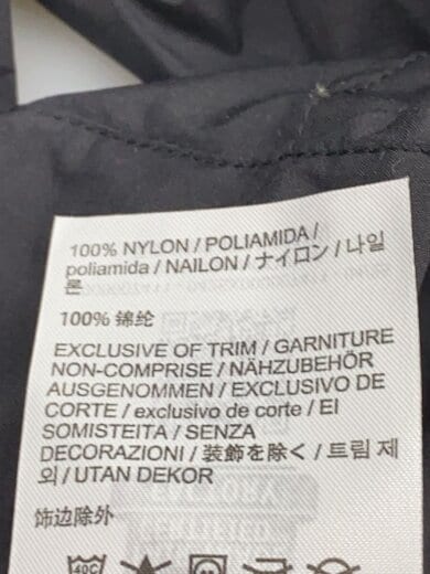 商品画像：ナイロンジャケット/M/ナイロン/BLK/無地/X000007411 4