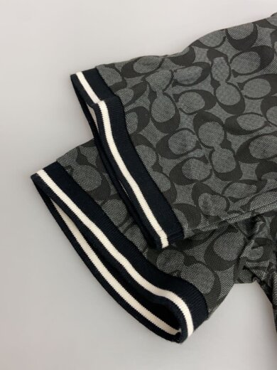 商品画像：ポロシャツ/L/コットン/BLK/総柄/89718 5