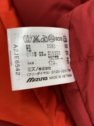 商品画像：ダウンジャケット/M/ナイロン/RED/無地/070820716 4