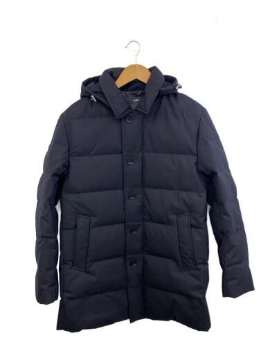 商品画像：ダウンジャケット/L/ウール/BLK/無地/114-57-0020 1