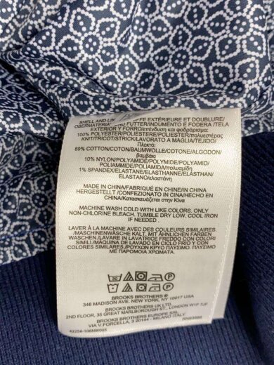 商品画像：ブルゾン/S/コットン/BLU/無地/100096238 4