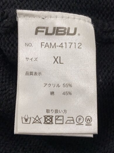 商品画像：ニット・セーター(厚手)/XL/アクリル/BLK/FAM-41712// 4