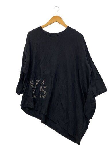 商品画像：長袖カットソー/2/コットン/BLK/無地/YV-T03-670// 1