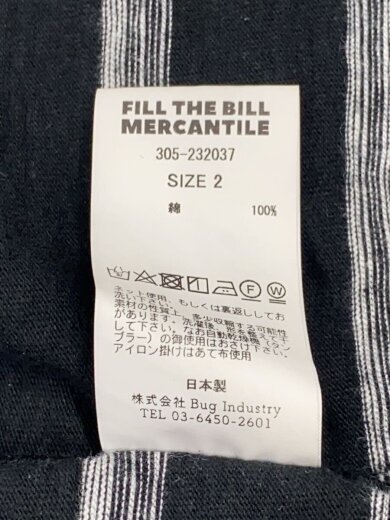 商品画像：長袖Tシャツ/L/コットン/BLK/ボーダー/305-232037// 4