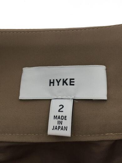 画像：HYKEロングスカート/プリーツスカート/2/ポリエステル/ベージュ/無地/191-140433