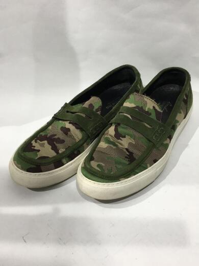 画像：SANDERSカモ柄/コインデザインローカットスニーカー/40/グリーン/100022