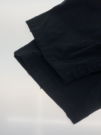 画像：PRADA21AW/ドリルシャツ無地バックトライアングルロゴシャツ/S/コットン/ブラック/GEC0686