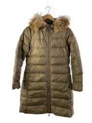 ロングダウンジャケット/1/ポリエステル/ブラウン