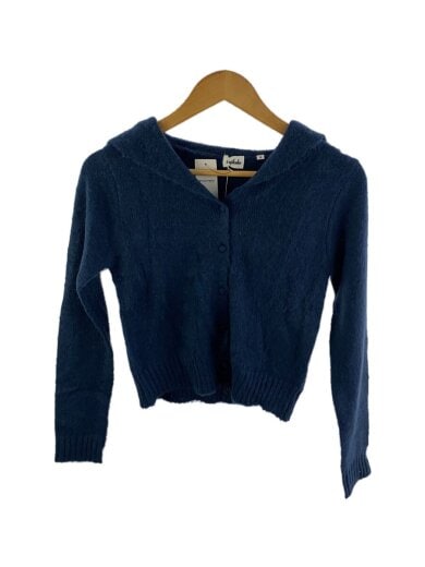 画像：irojikakeセーラーニットカーディガン(厚手)/S/ポリエステル/ブルー/IG2020-KN011
