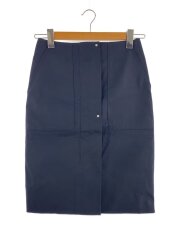スカート/34/コットン/ネイビー