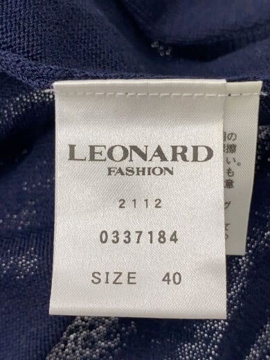 商品画像：ニット・セーター(薄手)/40/コットン/ネイビー 4