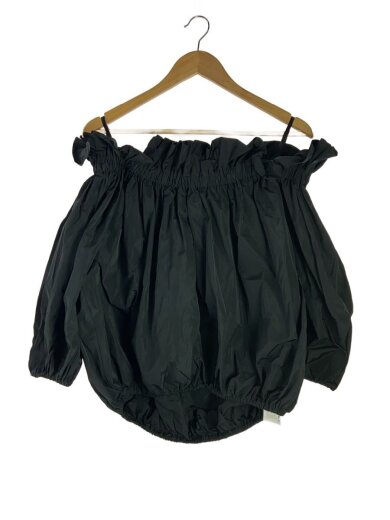 商品画像：フリルギャザーオフショルブラウス Liliane/FREE/ポリエステル/ブラック 1