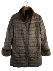 ANNA KEL/中綿コート//42/ポリエステル/ブラウン