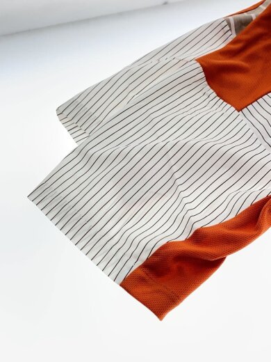 商品画像：半袖シャツ/M/コットン/ベージュ/ストライプ 5