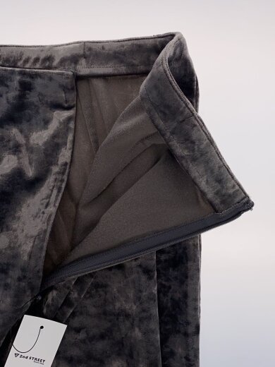 商品画像：ベロアナロースカート/2/ポリエステル/グレー// 3