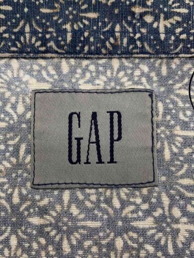 商品画像：半袖シャツ/L/リネン/グレー/総柄 3