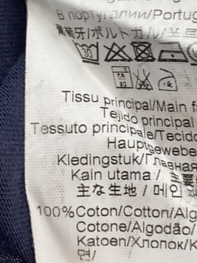 商品画像：Tシャツ/S/コットン/ネイビー 4