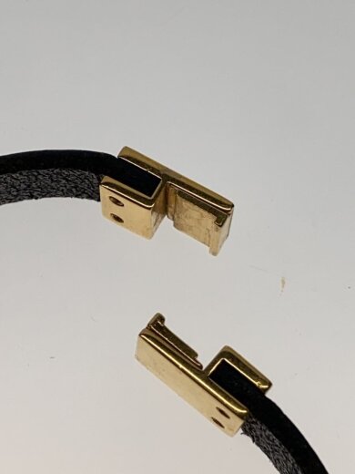 画像：SAINT LAURENTレザーブレスレット/レザー/ブラック/レディース/559355 0IH0J3