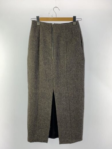 商品画像：ロングスカート/1/ウール/グレー 2