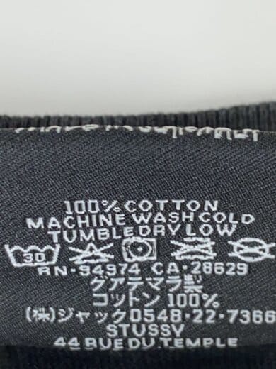 商品画像：Tシャツ/XL/コットン/ブラック 4