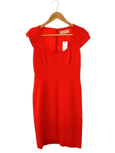 商品画像：ノースリーブワンピース/38/ウール/オレンジ/41RH81 1