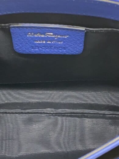 画像：Salvatore Ferragamoショルダーバッグ/レザー/ブルー/KB-22C0016