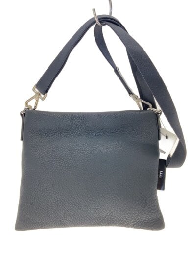 商品画像：ショルダーバッグ/レザー/ブラック/無地 1