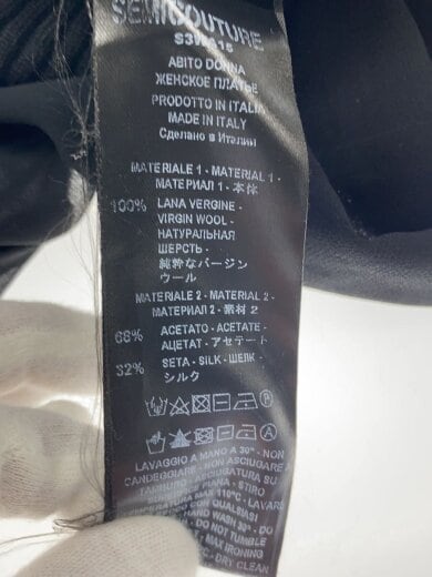 商品画像：長袖ワンピース/M/ウール/ブラック 5