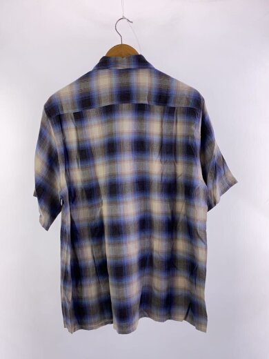 商品画像：半袖シャツ/M/レーヨン/ブルー/チェック 2