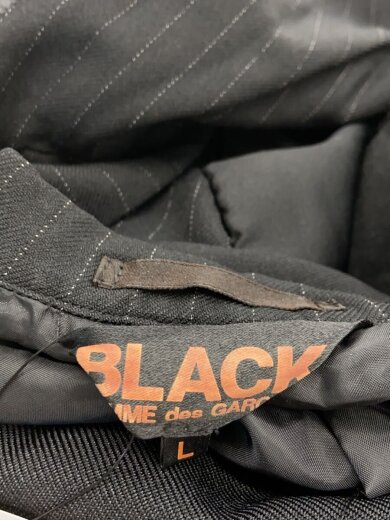 商品画像：AD2019/テーラードジャケット/L/ポリエステル/ブラック/ストライプ/1D-J012 3