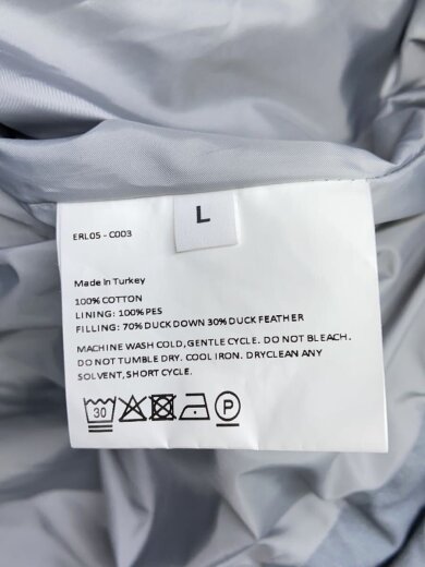 商品画像：ダウンジャケット/L/コットン/グレー/総柄 4