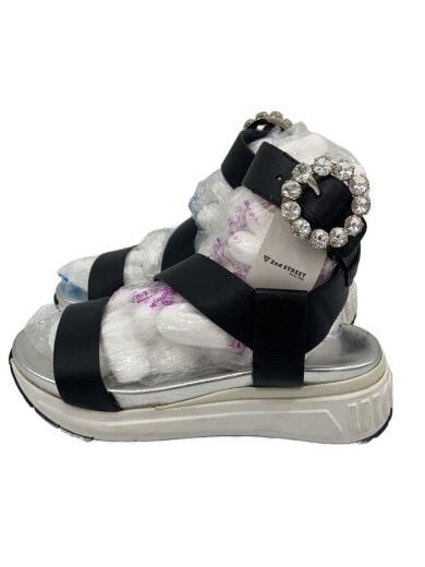 商品画像：サンダル/34.5/ブラック/レザー 1